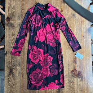 ENFOCUS | Sheer Layered Floral Dress